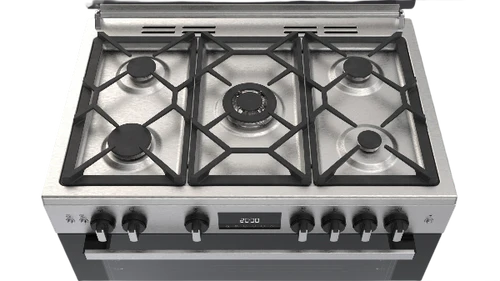 Whirlpool Built in Oven Cooker, Full Safety, Soft Close LCD Catalytic, 90Cm, Stainless Steel