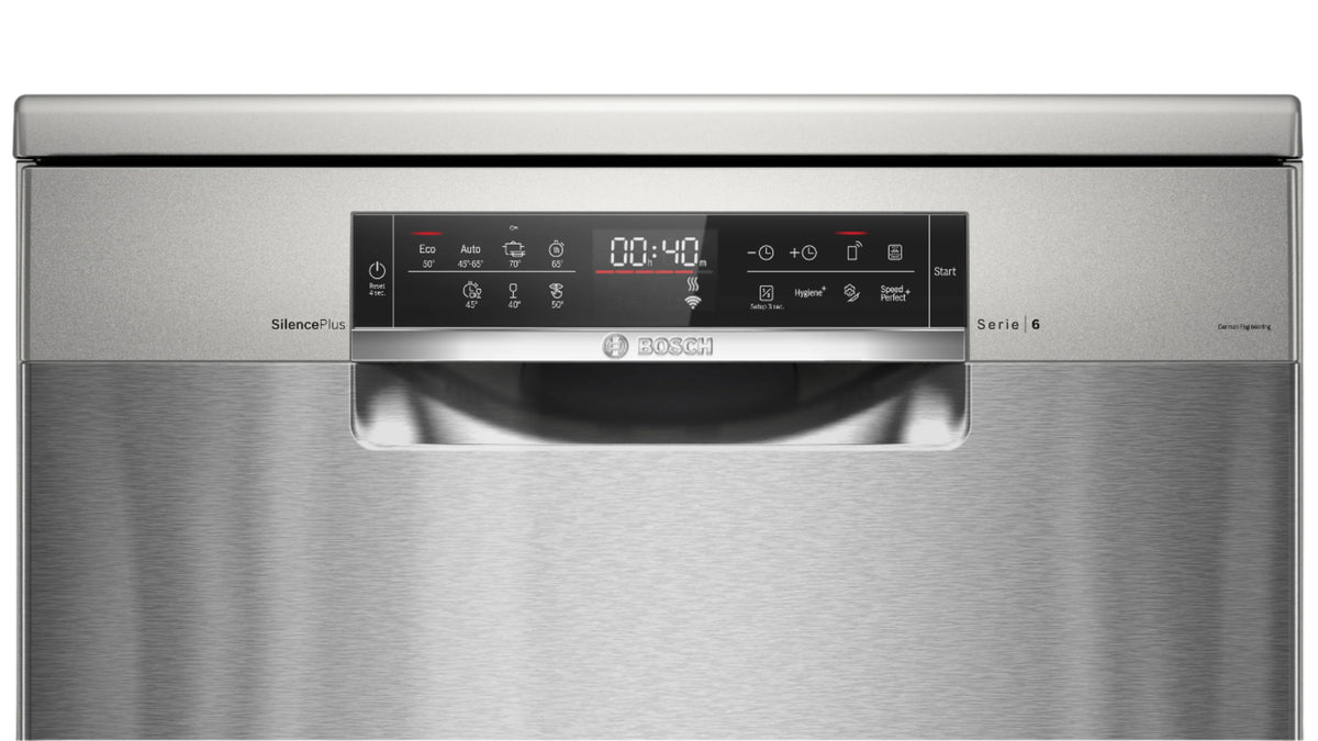 Bosch Free Stand Dishwasher A++, 7Prog, 6.7Lit, 3rd Rack, Stainless Steel