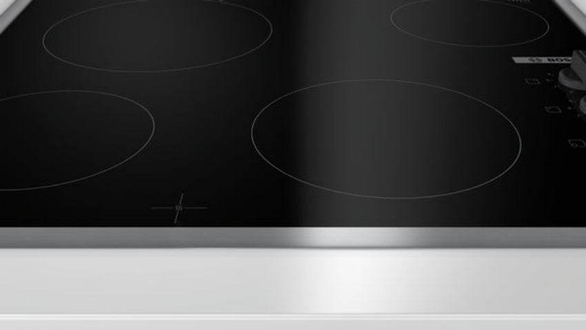 Bosch Built in Electric Ceramic Hob A, 60Cm, Serie2, Stainless Steel Frame