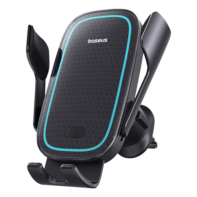 Baseus Milky Way Pro حامل هاتف للسيارة مع شحن لاسلكي كهربائي 15 واط - أسود