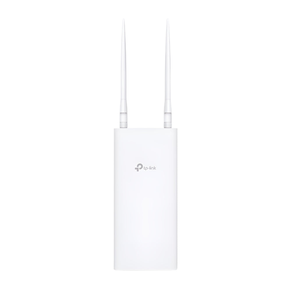 White router with antennas on a white background