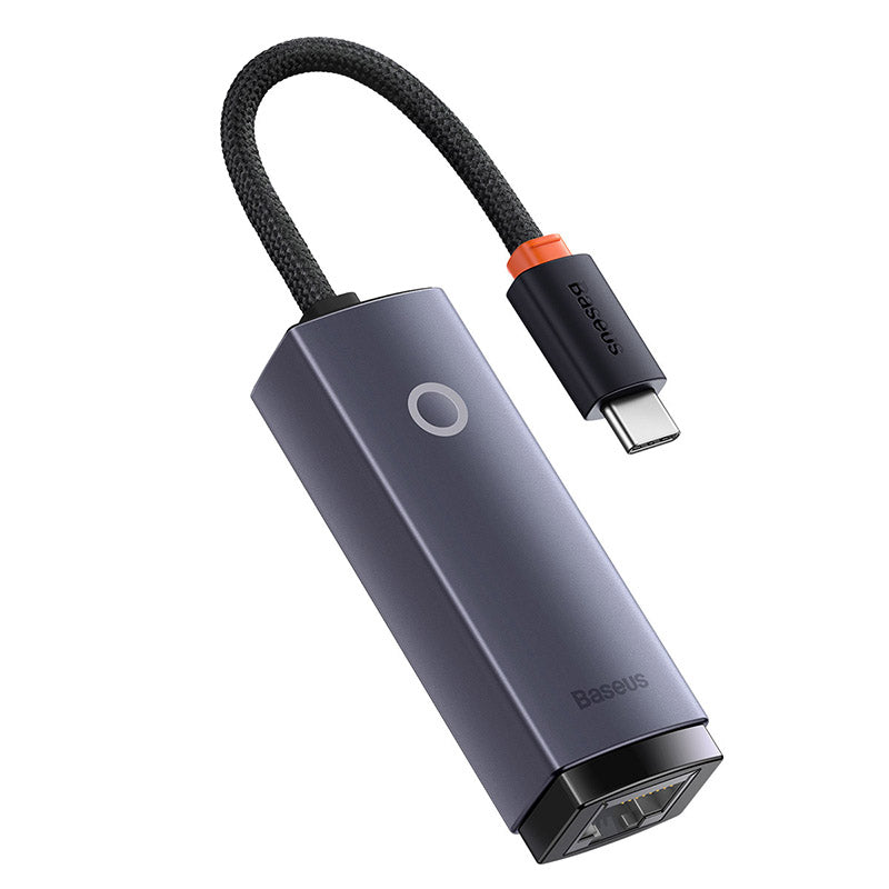 Baseus Lite Series Ethernet Adapter Type-C & Lan Port, Grey