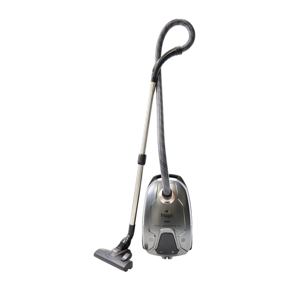 Flugel Digital Canister Vacuum Cleaner, 2400Watts, Silver