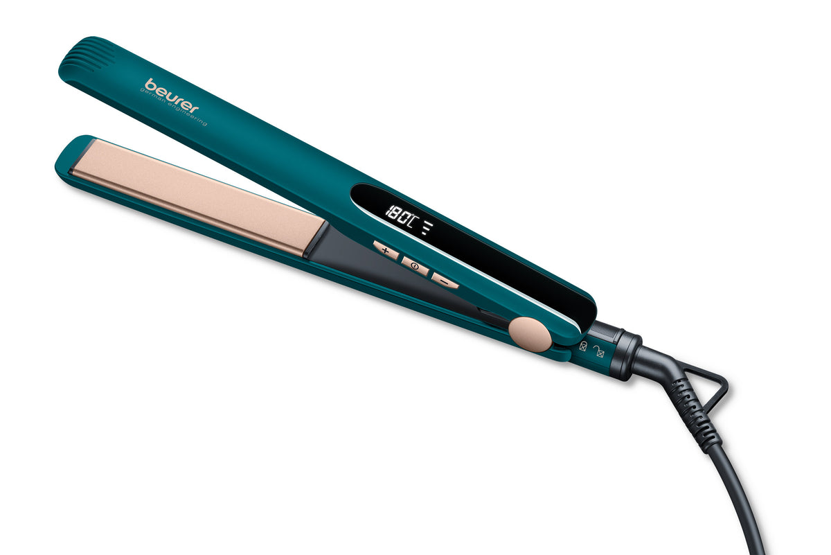 HS 50 OCEAN / Beurer Hair straightener green, 120-220 watt , Ceramic coating with keratin, fast hea STRAINGHTENER / 220 WATTS