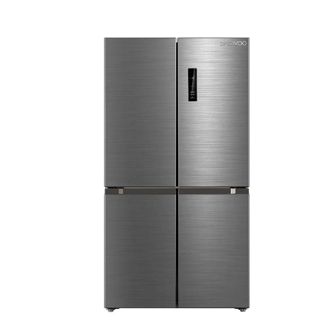 Daewoo Refrigerator Four Door, 601Lit, Inverter Compressor, Digital, Stainless Steel