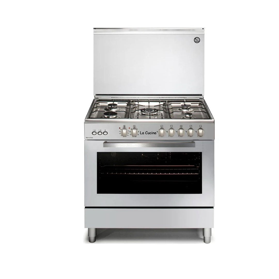 LA-6090FSGE\L/LaCucina Gas Cookers 90x60 cm / Full Safety / Stainless/ Made in Italy 90x