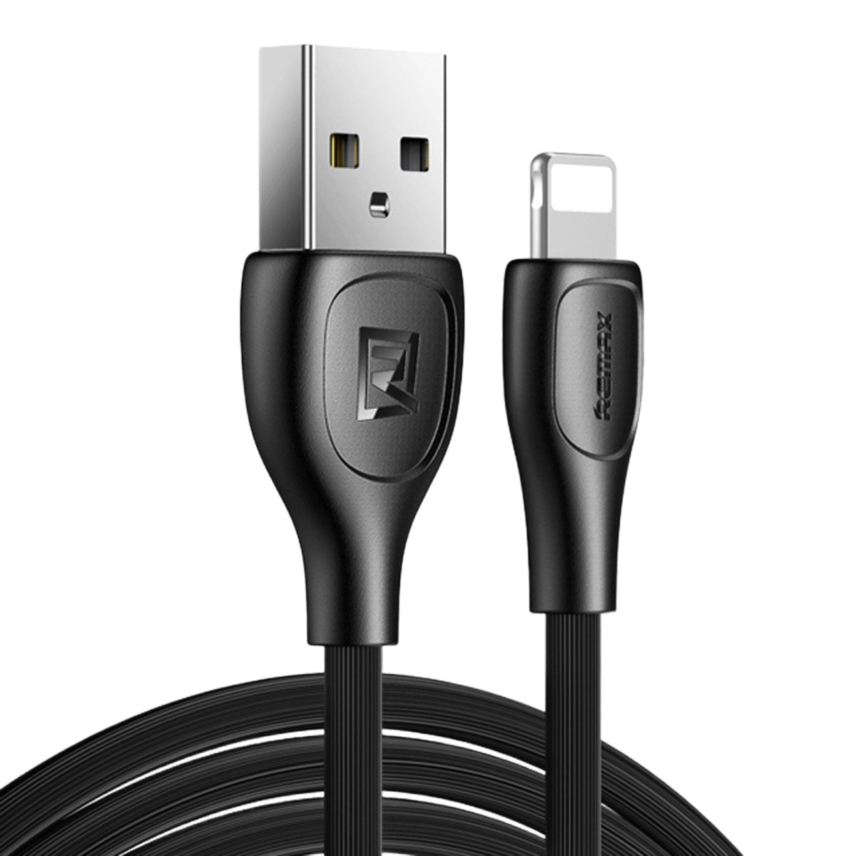 Remax Lesu Pro USB-A to Lightning Data Cable 2.1A, 1M — Black / White