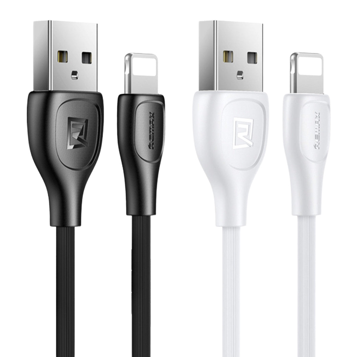 Remax Lesu Pro USB-A to Lightning Data Cable 2.1A, 1M — Black / White