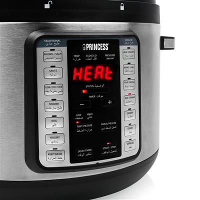 Princess Pressure Cooker, 10Lit, 1300Watts, Silver