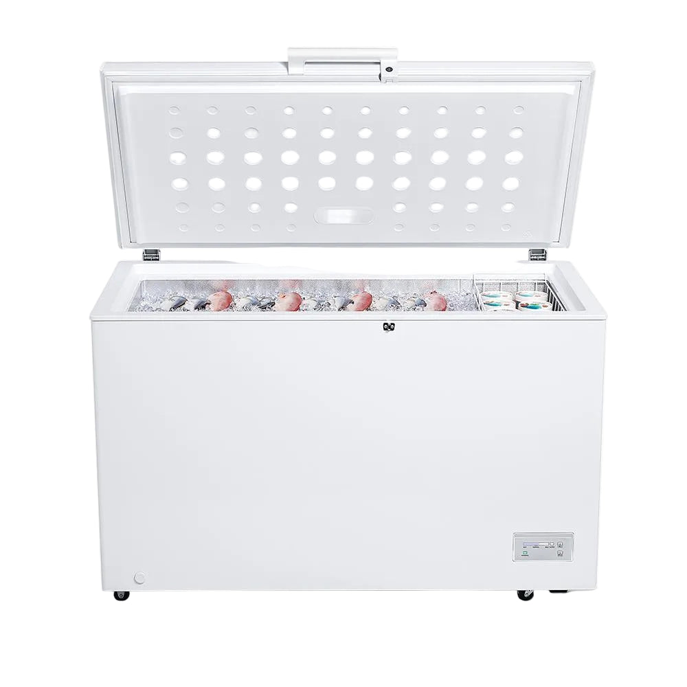Metalux Chest Freezer A+, 380Lit, White Titanium