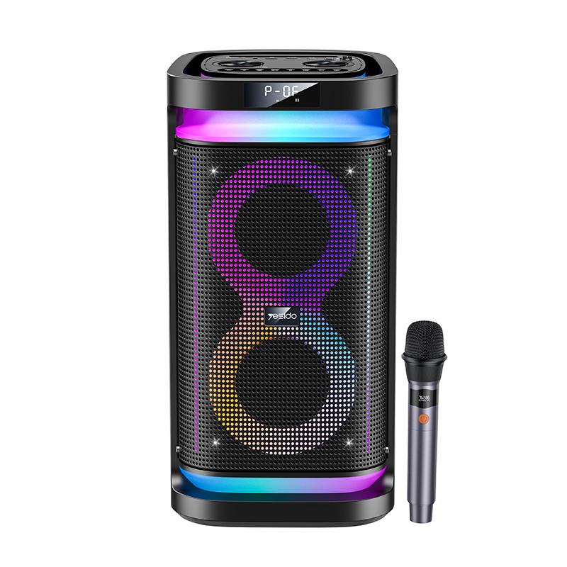 Yesido Speakers RGB Light, 40Watts, BT5.3 Dual, Black
