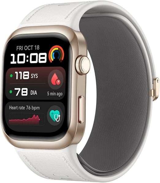 HUAWEI 55020DJC Watch D, Advanced Health Monitoring, White
