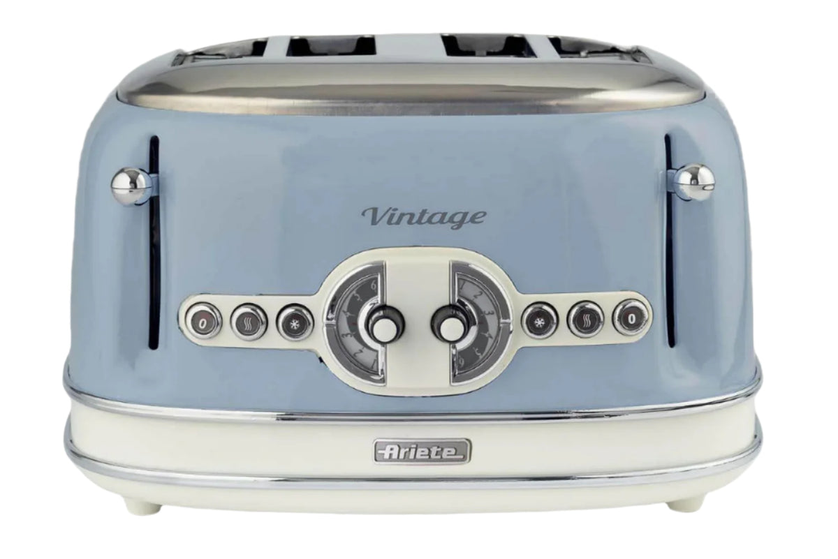 Ariete Toaster 4 Slice, 1600Watts, Blue