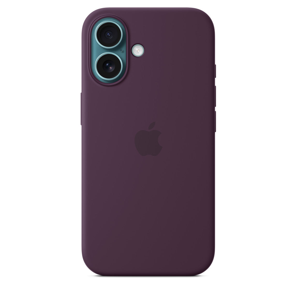 iPhone 16 Silicone Case with Mag Safe, Plum