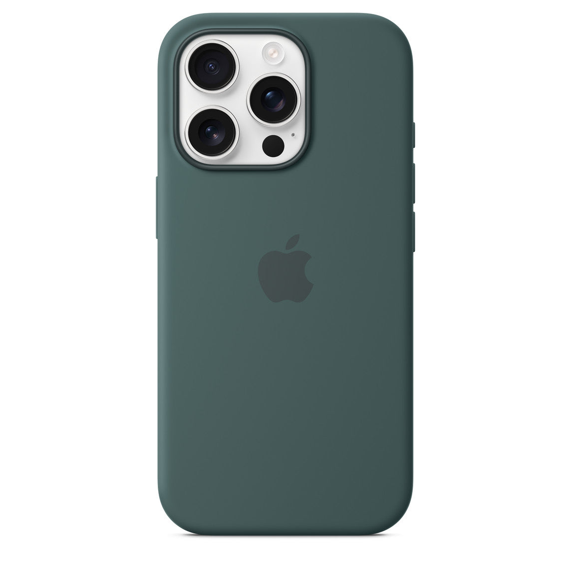 iPhone 16 Pro Silicone Case with Mag Safe, Lake Green
