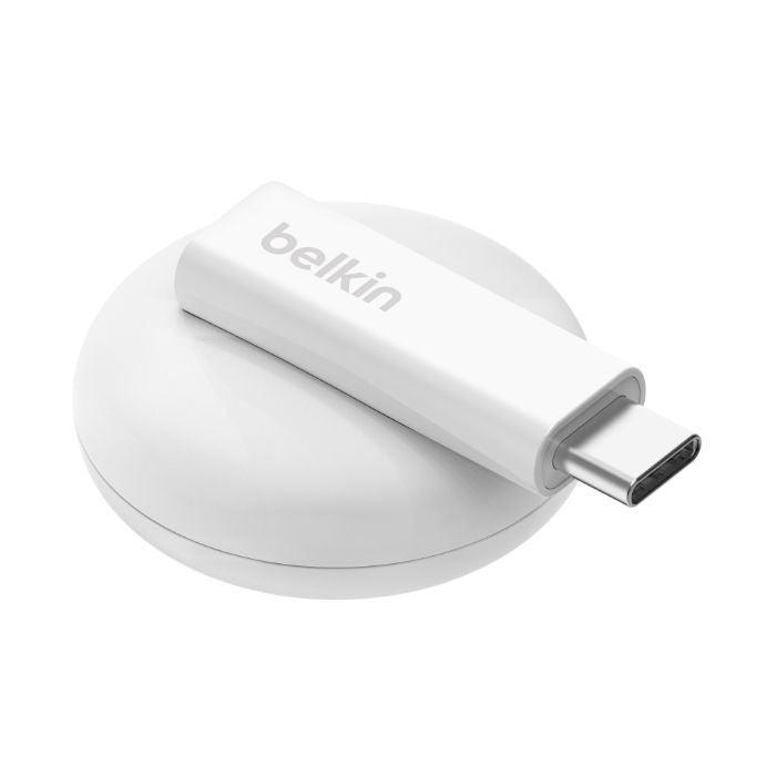 Belkin Boost Charge Pro-Portable USB-C, Fast Charger Dongle for Apple Watch, White