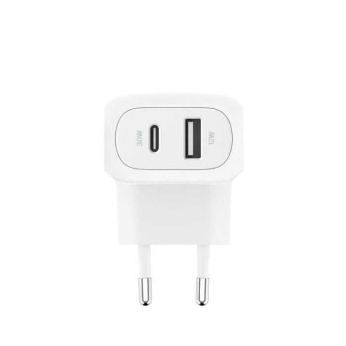 Belkin Wall Charger Boost Charge with PPS, 42Watts, USB-C & USB-A, White
