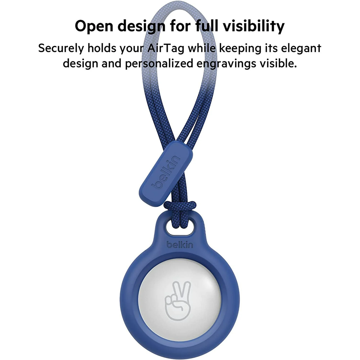 Belkin Secure Holder with Strap for Air Tag, Blue