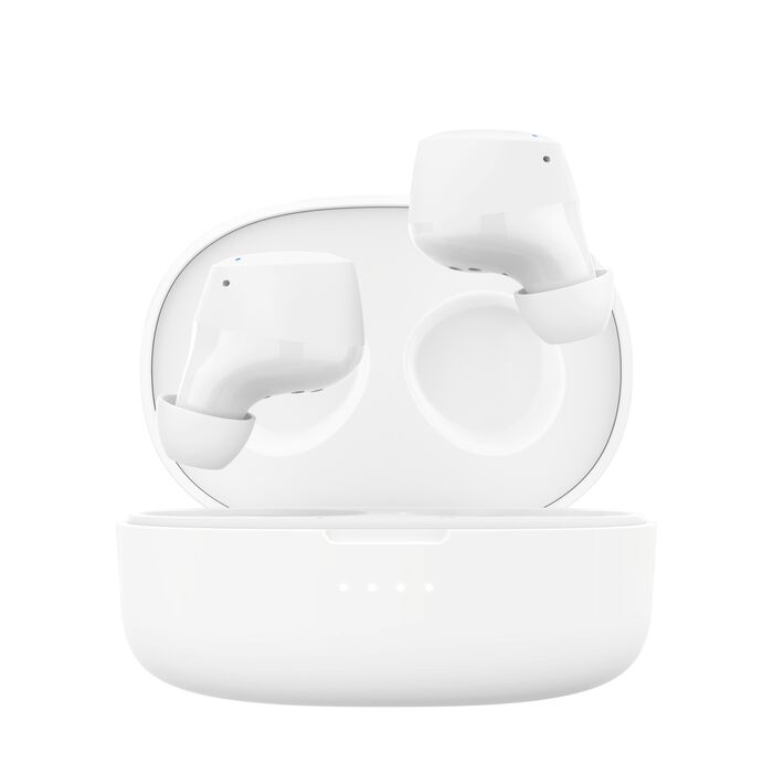 Belkin Sound Form Bolt True Earbuds, Wireless, White