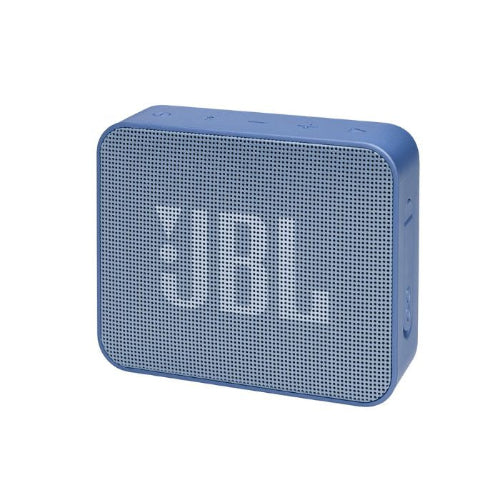 Blue JBL speaker on a white background