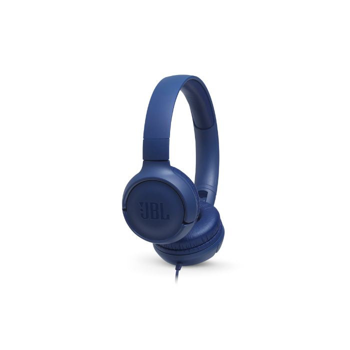 JBL Tune 500 Wired On-Ear Headphones, Blue