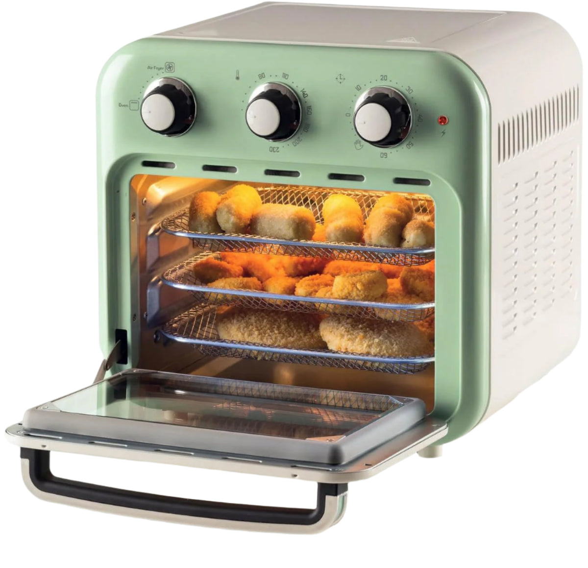 Ariete Vintage Air Fryer Oven, 16Lit, 1400Watts, Green