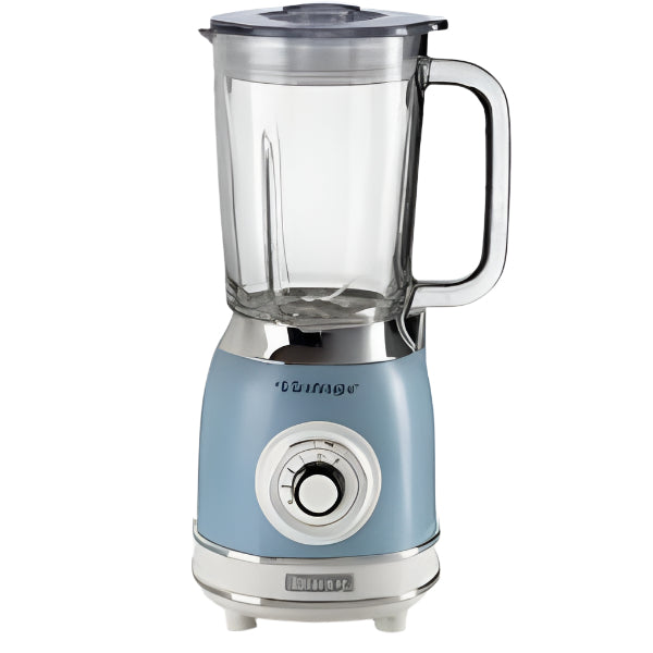 583/05/Ariete Blender 1000W,1.5L,4stainless steel blades,4 speeds+Pulse button,Glass jar,Blue color. 1000 / 1.5L / 3