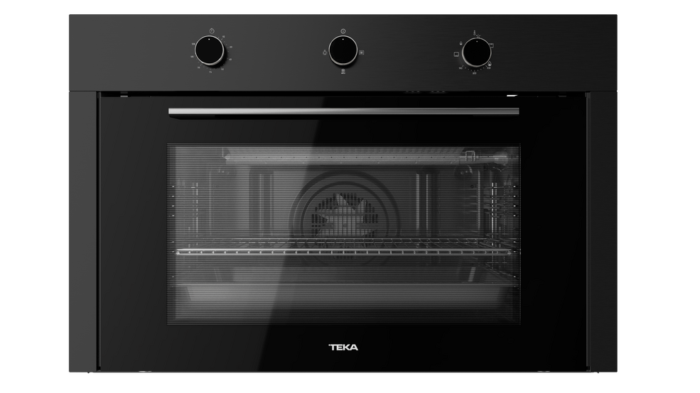 Teka Gas Oven with Gas Grill B, 90Cm, Black