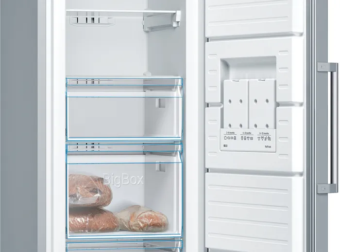 Bosch Upright Freezer Series 4 A++, 60Cm, 242Lit, Stainless Steel