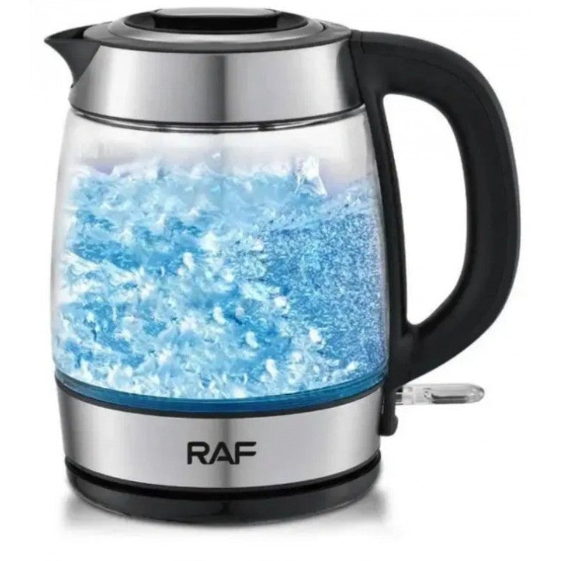 Raf Glass Kettle, 2Lit, 2200Watts, Stainless Steel