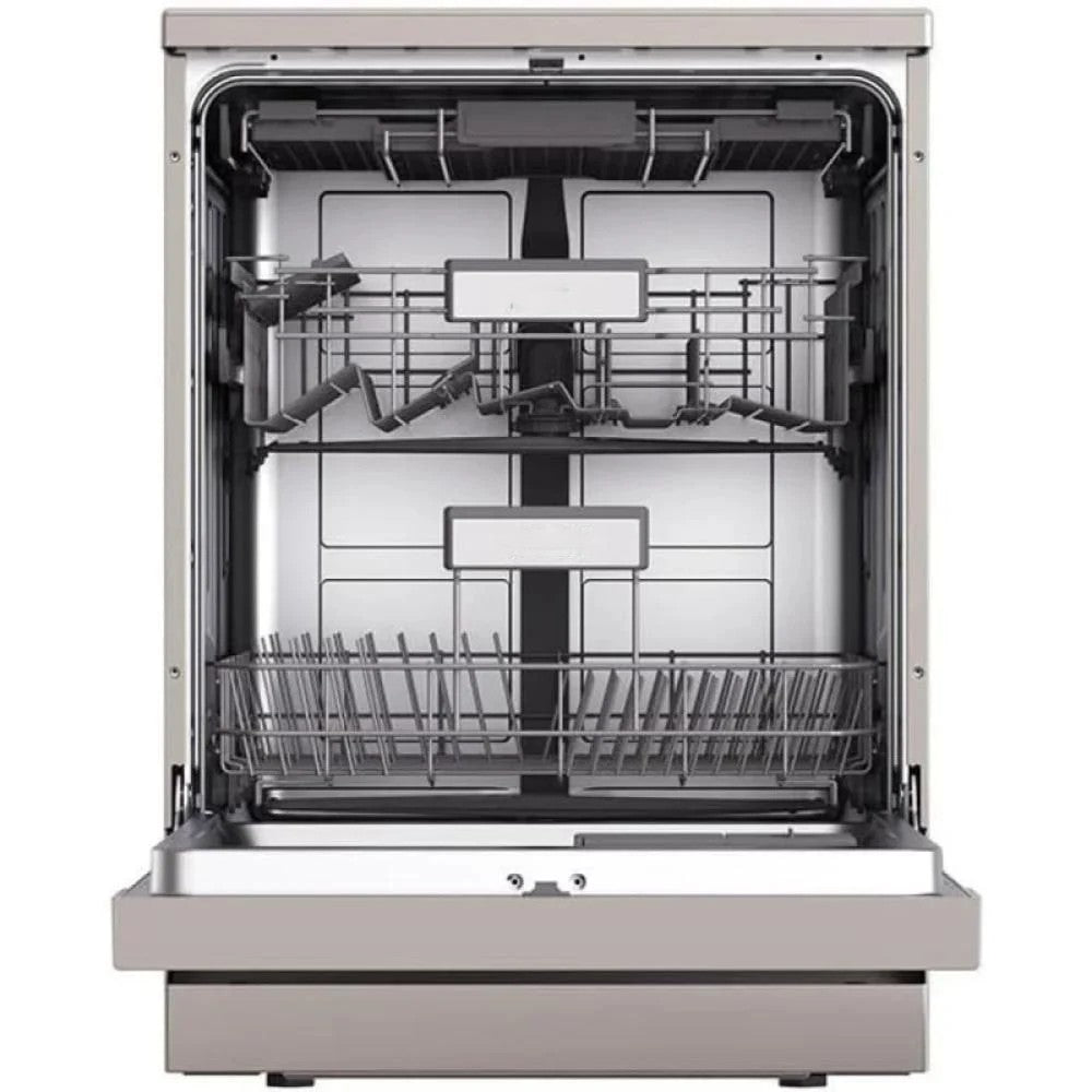 MEC Free Stand Dishwasher A+++, 15Sets, 3Spray, 3Racks, 7Programs, VDE Plug, Auto Door, Silver