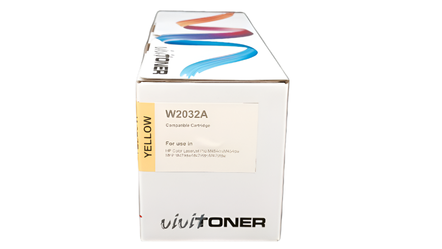 Vivit Ink Toner W2032A 415A, Yellow with Chip