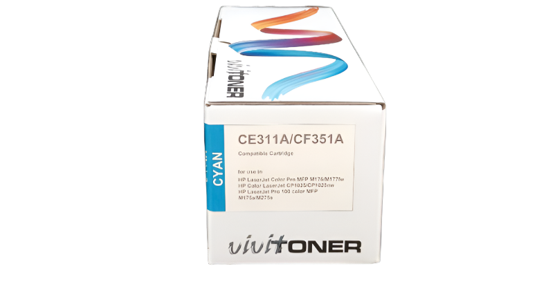 Vivit Ink Cartridge CE311A & CF351A, Cartridge 729, Cyan