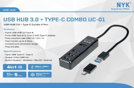 مخرج شحن يو اس بي3.2 Gen1 C/A إلى HUB &amp; C من IETOP