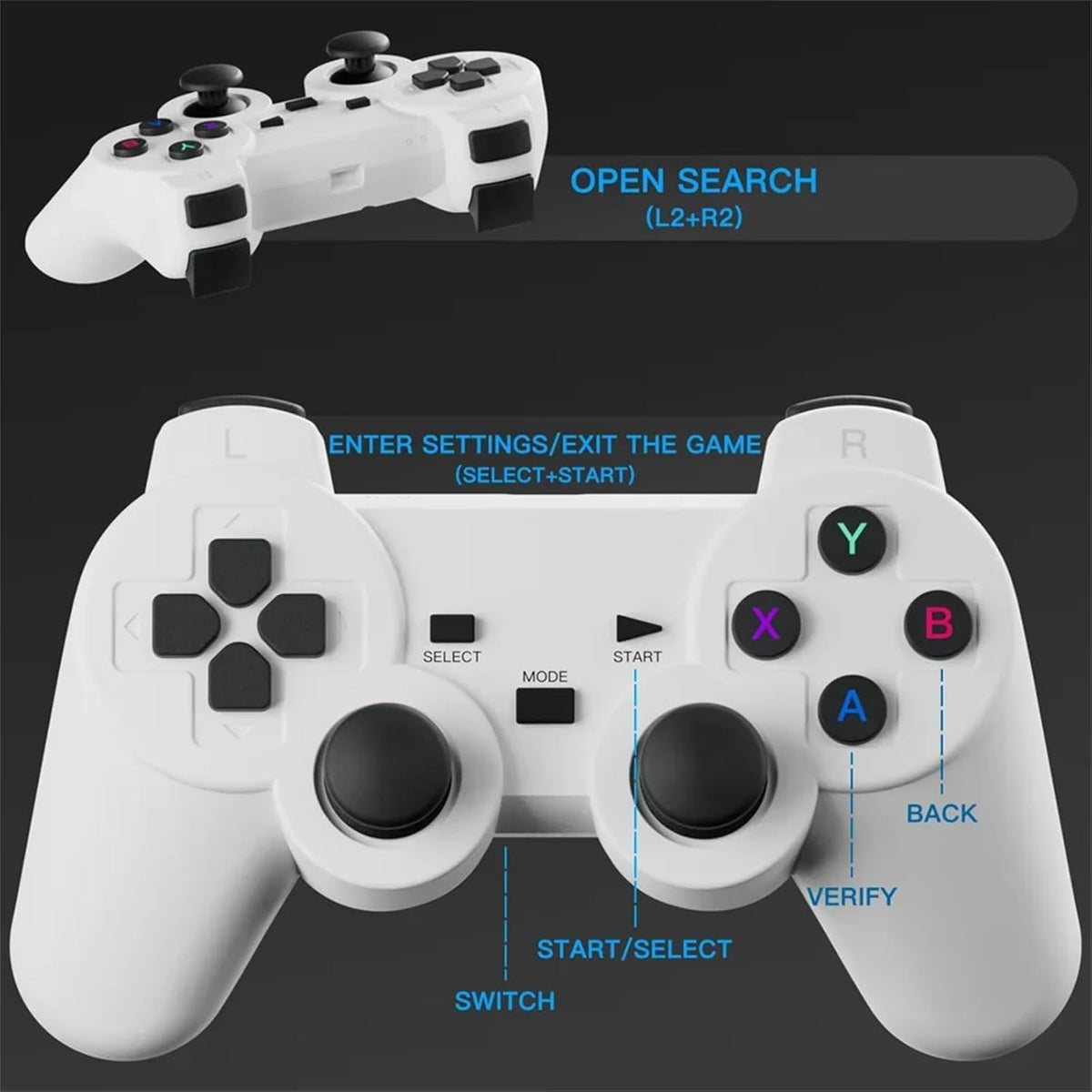 SMART Mini Game Video Projector 4K/HD/3D, Supported WiFi 6, Bluetooth 5.4, Android 11, Lamp