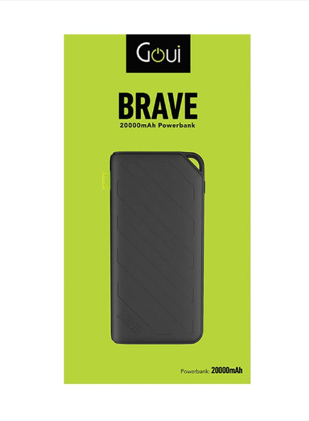 Goui New Brave Power Bank, 20000Mah, Black