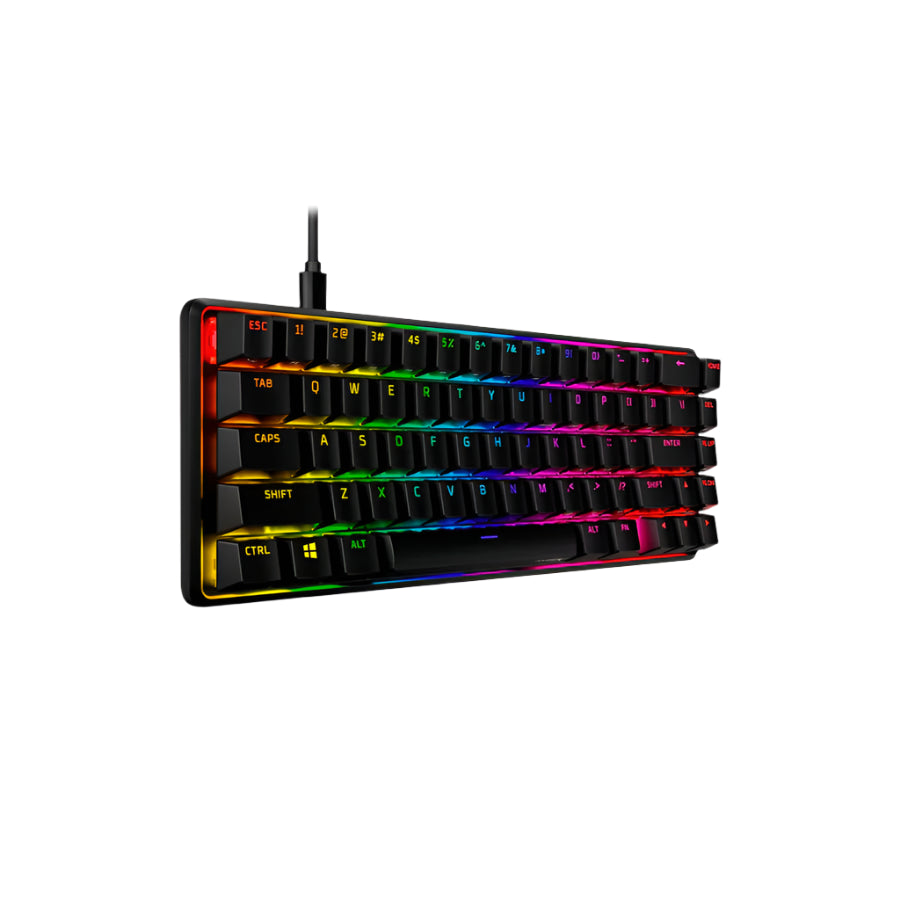 HyperX Mechanical Gaming Keyboard, Compact 65% Form Factor, Linear Red Switch