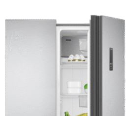 Metalux Side by Side Fridge A++, No Frost, 442Lit, Stainless Steel