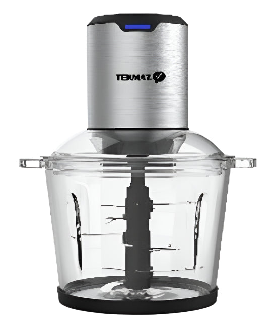 Teema food chopper with clear container on a white background