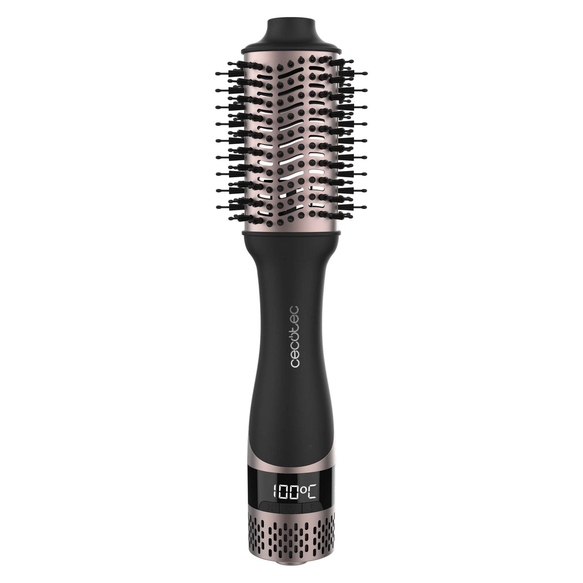 Cecotec Ceramic Care Unique Touch, Hot Air brush with Display, 1200Watts, Black