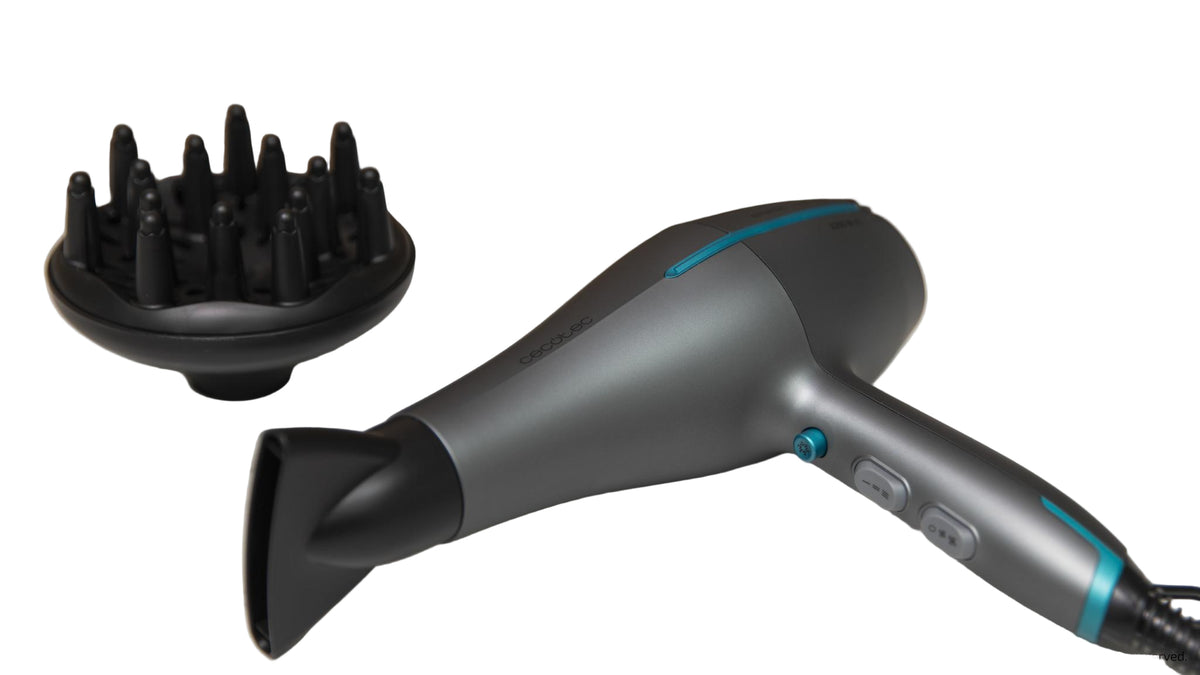 Cecotec Ioni care 5300 Maxi Aura, AC ionic Hair Dryer, 2200Watts, Black