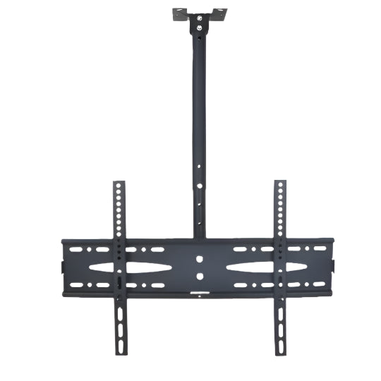 Black TV wall mount bracket on a white background