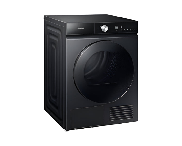 Black dryer on a white background