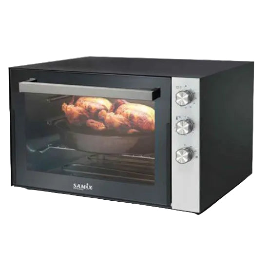 Samix Electric Oven Glass Door, 80Lit, Black