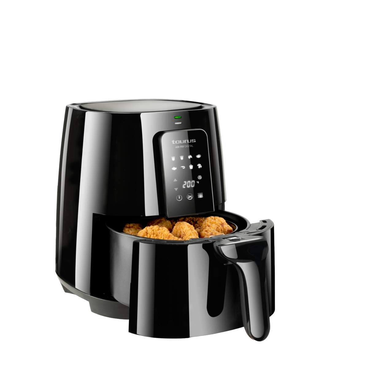 Taurus Air Fryer Cool touch handle, 1500 Watts, 7.5Lit, Black