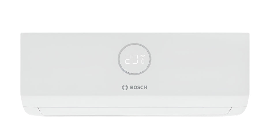 White Bosch air conditioner on a white background