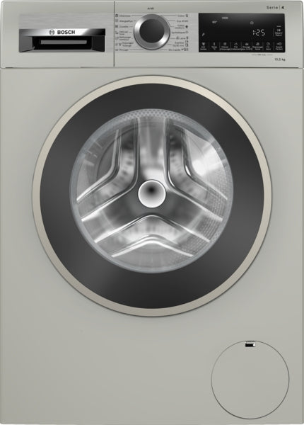 Bosch Series 4 Front Load Washing Machine A+++, 10.5KG, 1400RPM, Silver
