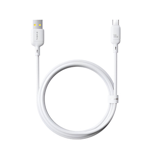 Baseus Silky Series Fast Charging Cable, USB to Type-C, 1Mm, 100Watts, Moon White