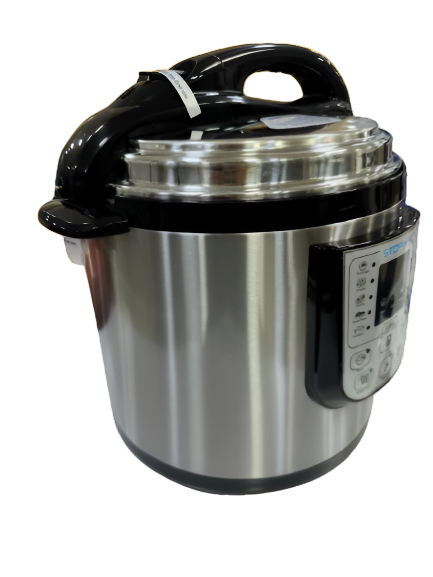 Stork Digital Pressure Cooker, 6Lit, 1000Watts, Stainless Steel