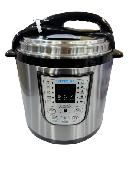 Stork Digital Pressure Cooker, 6Lit, 1000Watts, Stainless Steel